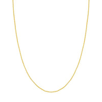 1.5mm 14K Gold Beaded Chain - The Diamond Shoppe