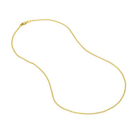 1.5mm 14K Gold Beaded Chain - The Diamond Shoppe