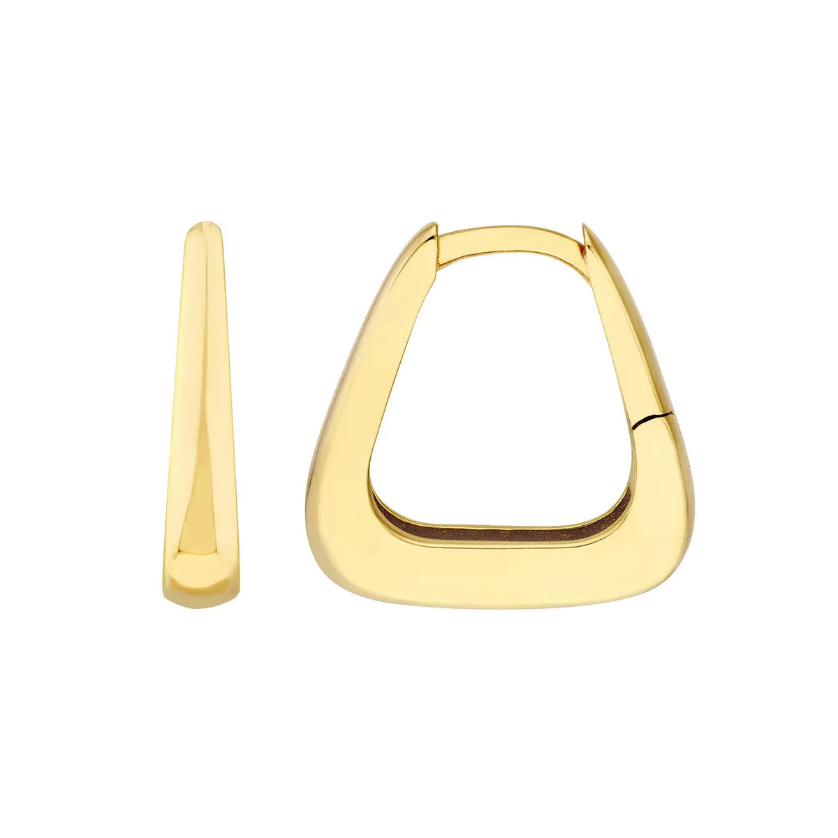Tapered Square Hoop Earrings - The Diamond Shoppe