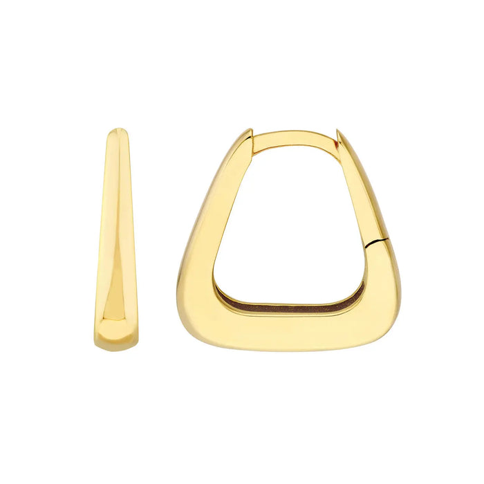 Tapered Square Hoop Earrings - The Diamond Shoppe