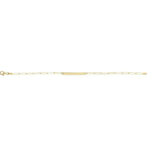 Paperclip ID Bar Bracelet
