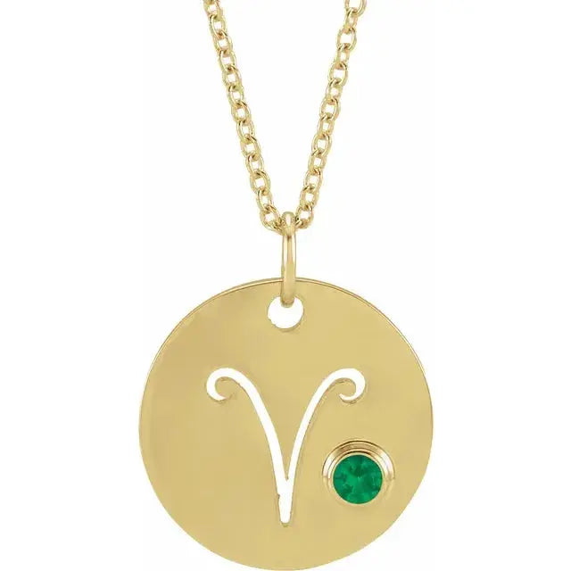 Zodiac Gemstone Necklace - The Diamond Shoppe