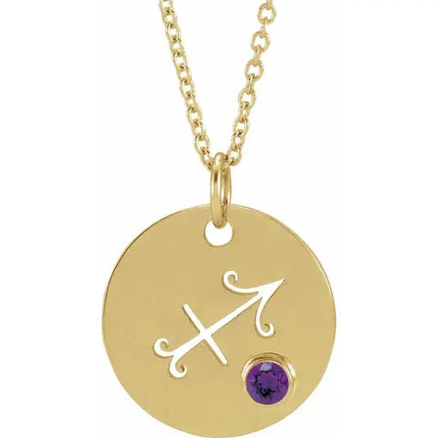 Zodiac Gemstone Necklace