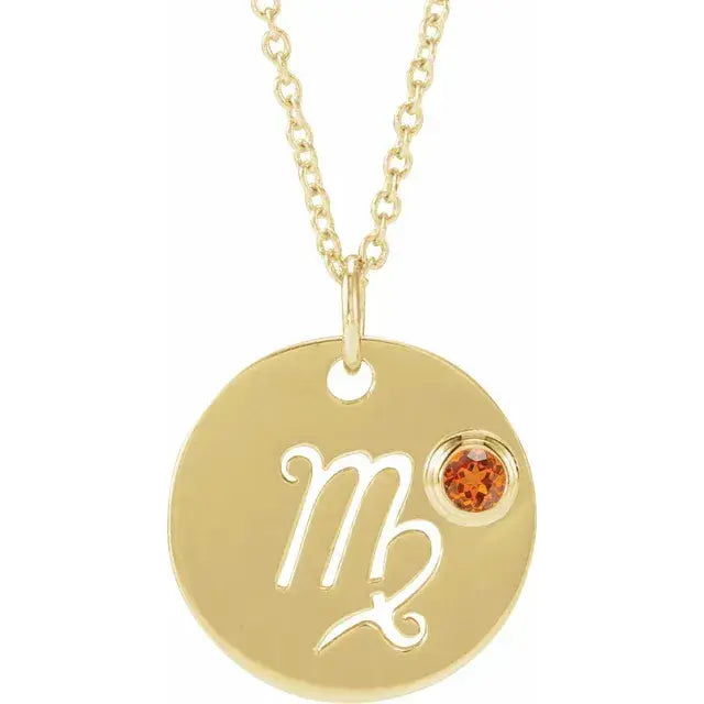 Zodiac Gemstone Necklace