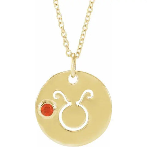 Zodiac Gemstone Necklace