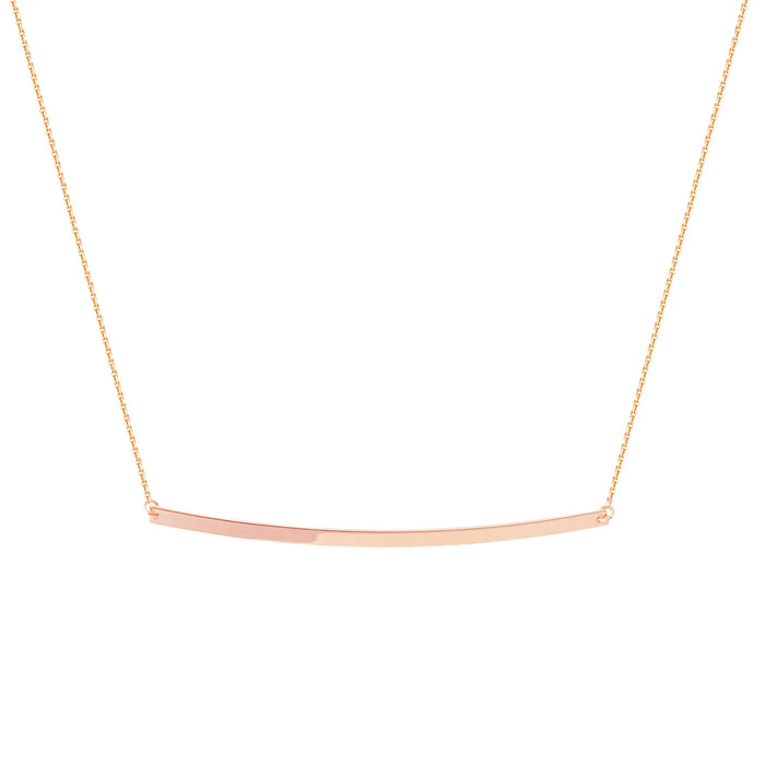 Curved Bar Necklace - The Diamond Shoppe