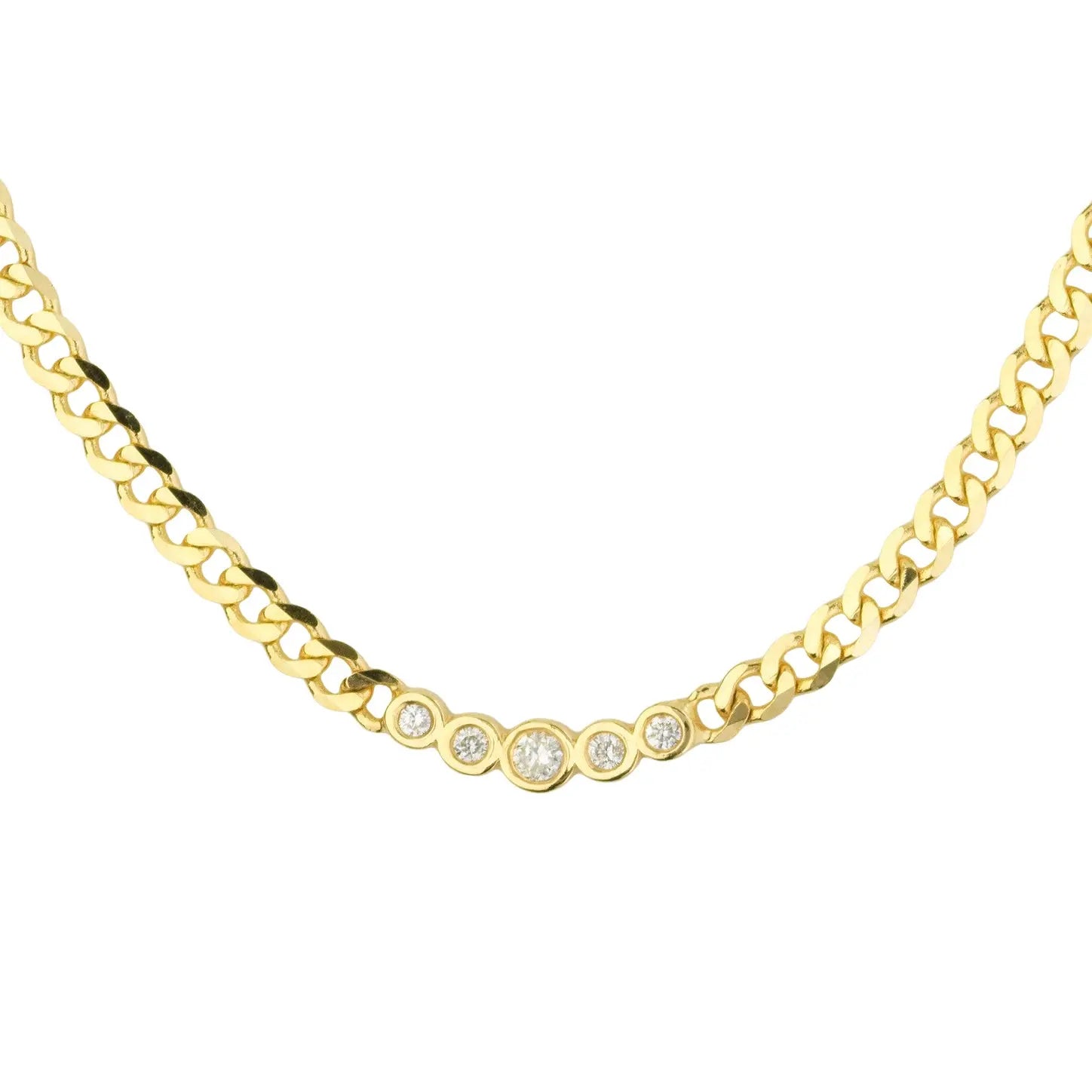 Rose Cut Diamond Chain Necklace I 64Facets Fine Jewelry