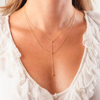 Double Layered Drop Bead Necklace - The Diamond Shoppe