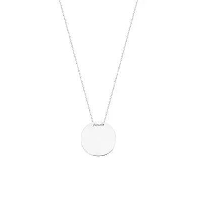 Round Disc Slide Necklace - The Diamond Shoppe