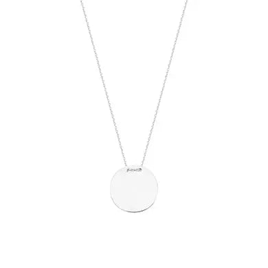 Round Disc Slide Necklace