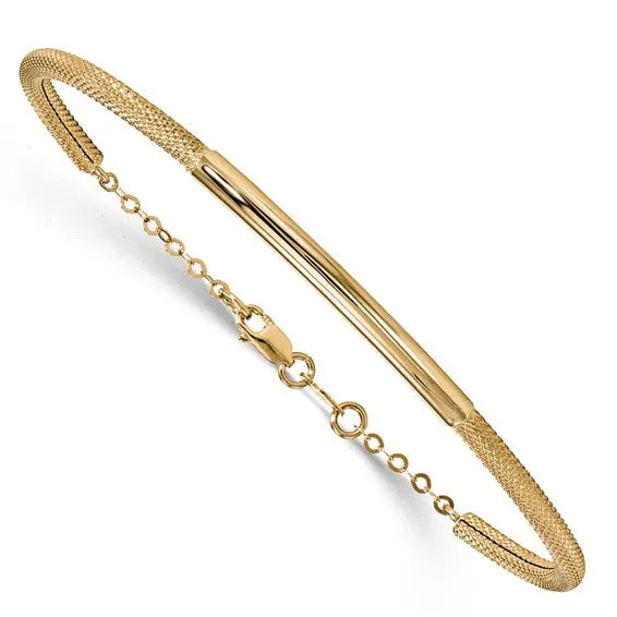 Bracciale Bangle Oro Regolabile, Placcato Oro, Semplice E Minimal, Nuovo Con Etichette