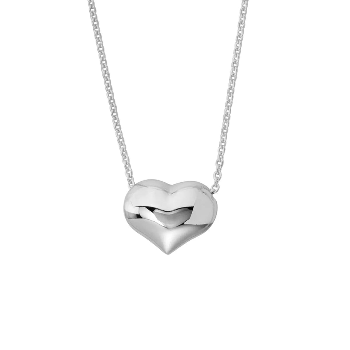 Puffed Heart Necklace - The Diamond Shoppe