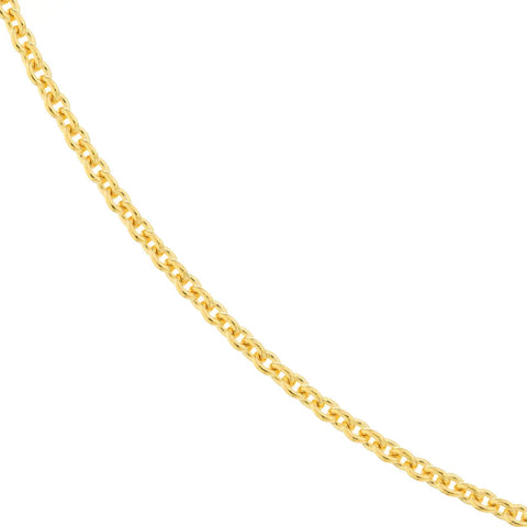 1.5mm 14K Gold Cable Chain