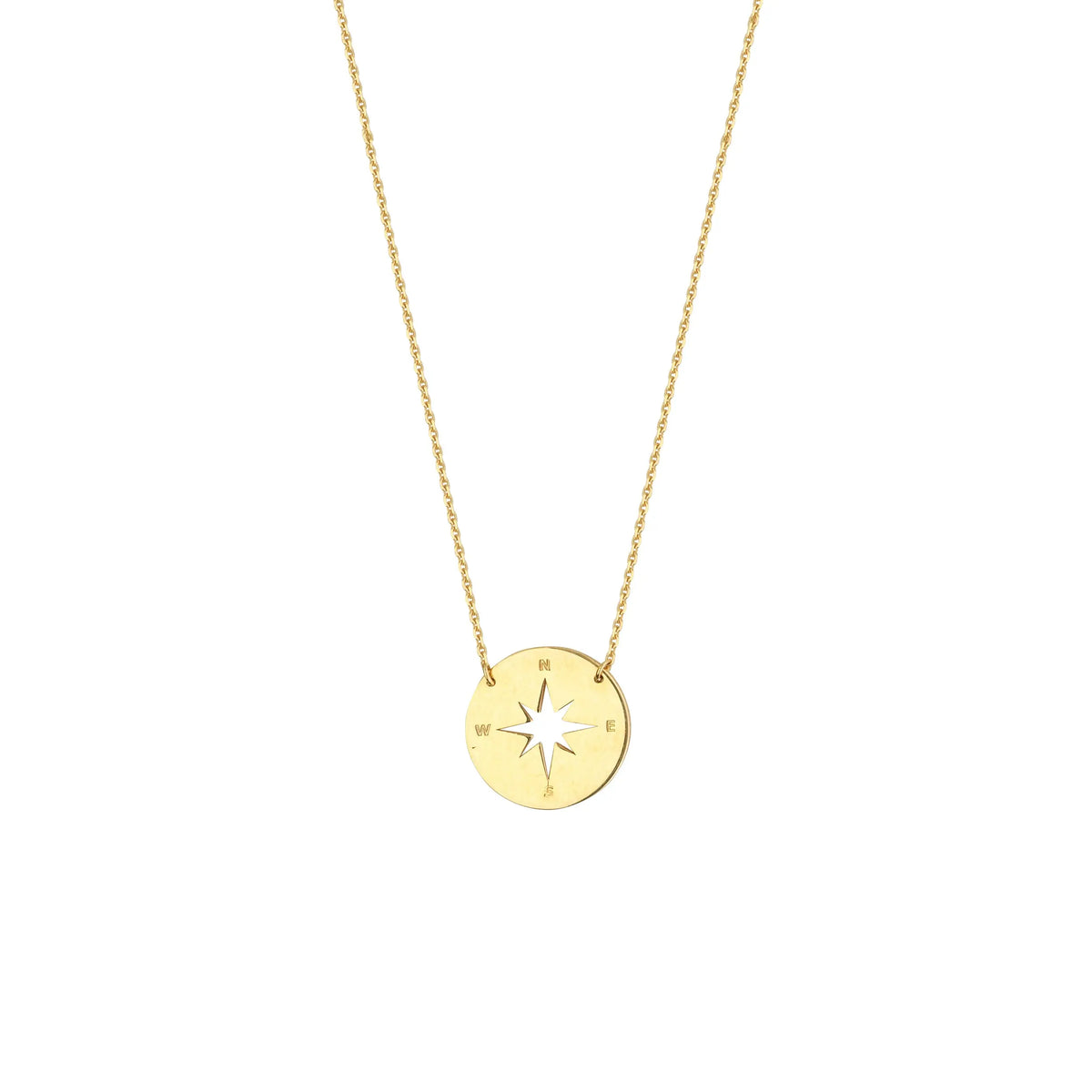 Mini Compass Necklace - The Diamond Shoppe