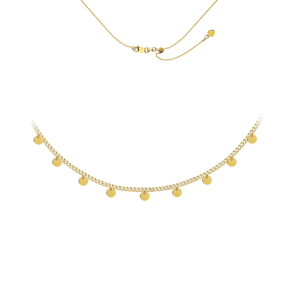 Mini Disc Dangle Curb Choker