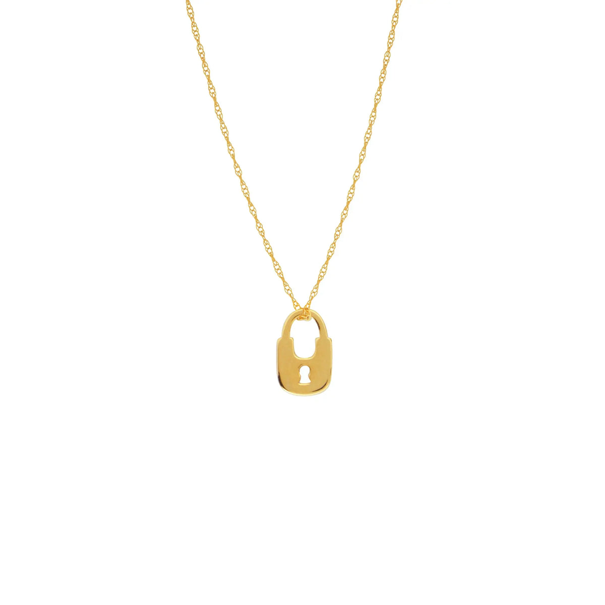 Mini Lock Necklace - The Diamond Shoppe