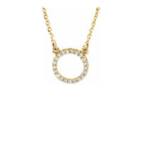 Open Circle Diamond Necklace - The Diamond Shoppe