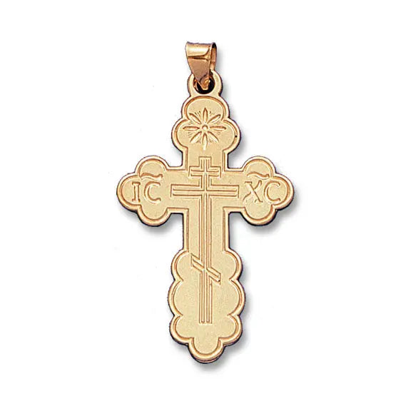 Orthodox Cross 14K Yellow - Solid - The Diamond Shoppe