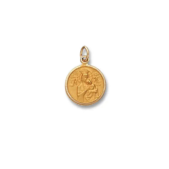 Our Lady of Perpetual Help 14K Yellow Beaded - Solid