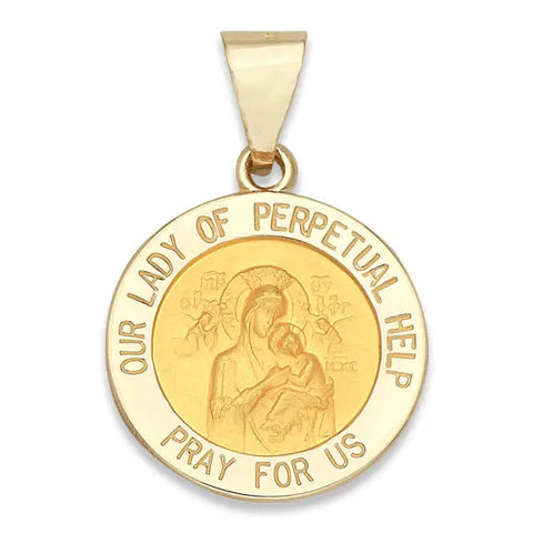 Our Lady of Perpetual Help 14K Yellow - Hollow
