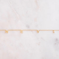 Personalized Spaced Letter Necklace Necklaces - The Diamond Shoppe