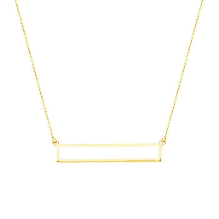 Framed Rectangle Necklace - The Diamond Shoppe