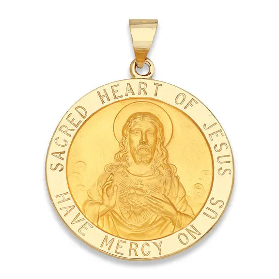 Sacred Heart of Jesus 14K Yellow - Hollow - The Diamond Shoppe