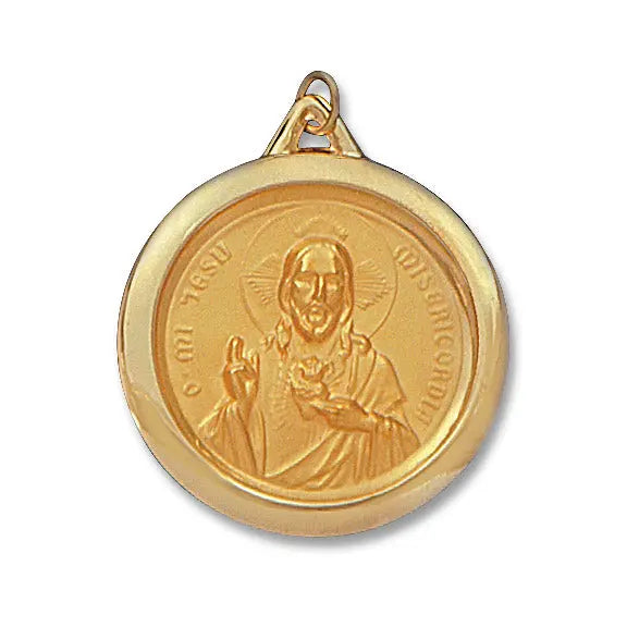 Sacred Heart of Jesus Rim 14K Yellow - Hollow