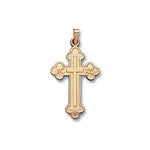 Simple Orthodox Cross 14K Yellow - Solid