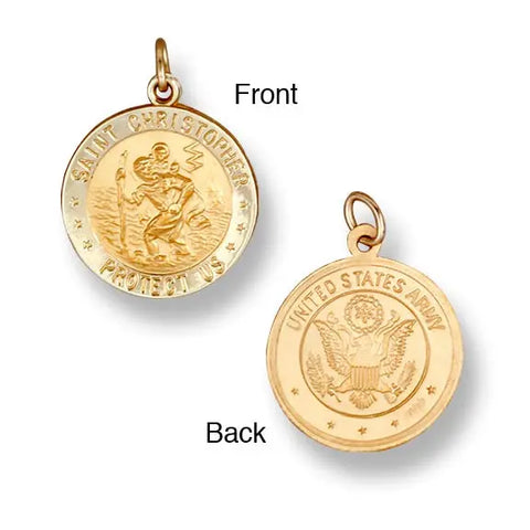 St. Christopher Army 14K Yellow - Solid