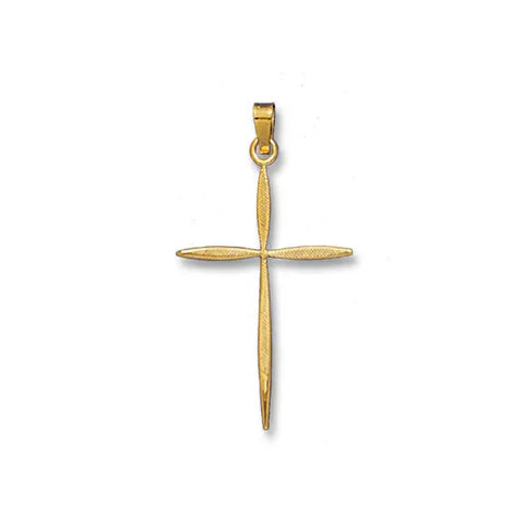 Tapered Cross 14K Yellow - Solid