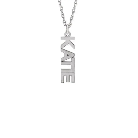 Vertical Name Necklace