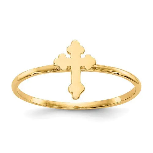 Buy Vintage Cross Ring, Stacking Ring, Jesus Ring, Gold Cross Ring,  Adjustable Ring, Gold Chunky Ring, Thumb Ring, Minimalist Ring Online in  India - Etsy